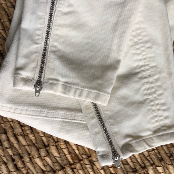 BANANA REPUBLIC | CORDUROY | ANKLE ZIP WOMENS JEANS | COLOR: CREAM | SIZE 29 - Picture 8 of 13